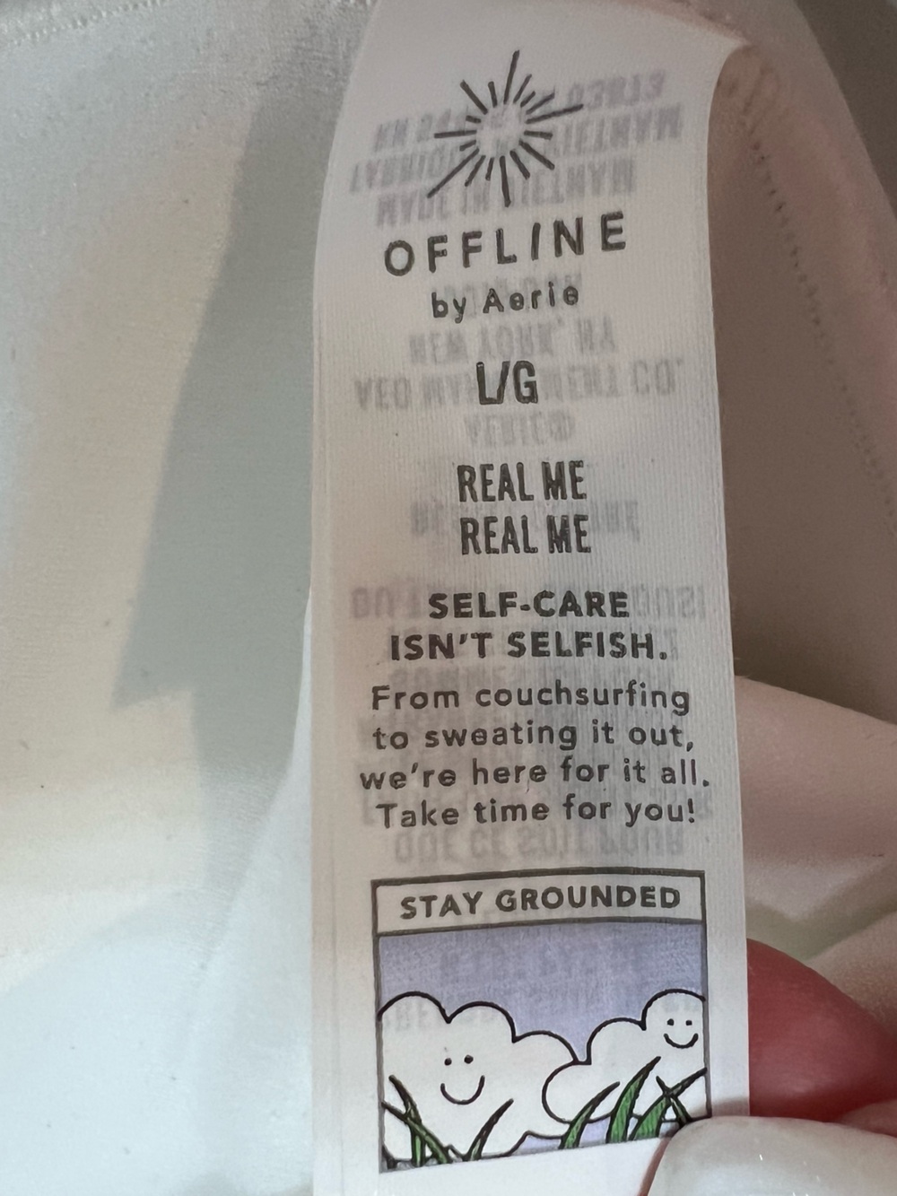 Offline by Aerie White Strappy Crisscross Back Bralette. Size Large. NWT. - Picture 12 of 12